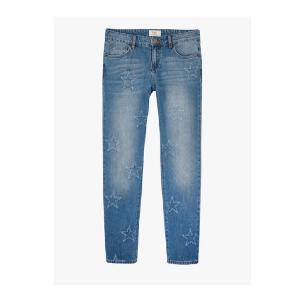 Hush Frayed Star Boyfriend Jean 8 US / 12 UK